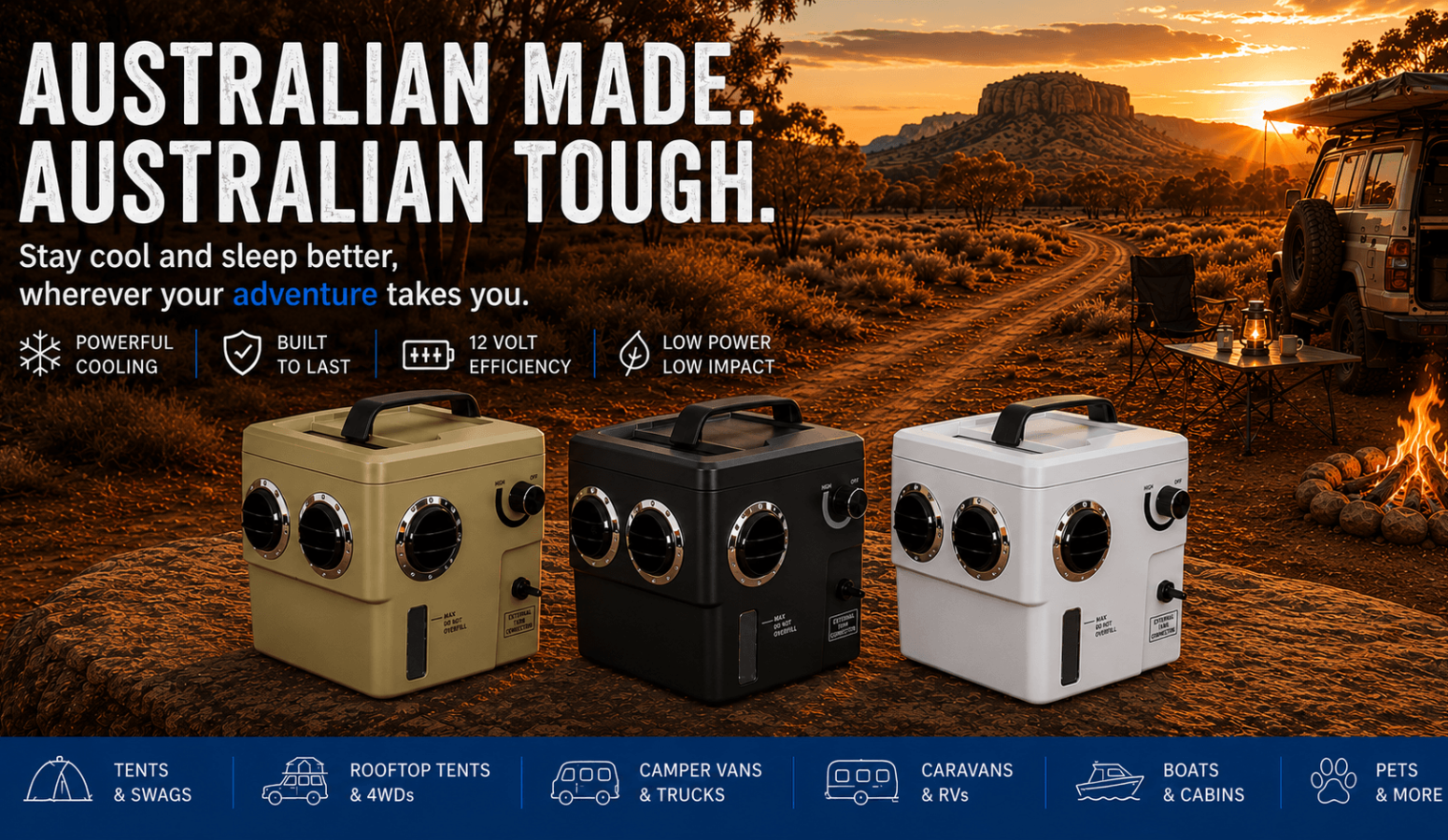 12 volt Air Cooler for Camping Australia